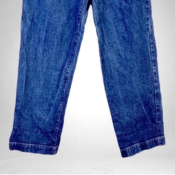 J.Galt Shanghai High Waist Carpenter Jeans Med Wash Blue SZ L - Picture 8 of 10